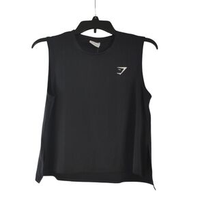 Gymshark Black Muscle Tee Size S